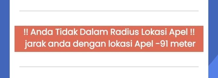 Titik Lokasi (MAP) Tidak Sesuai