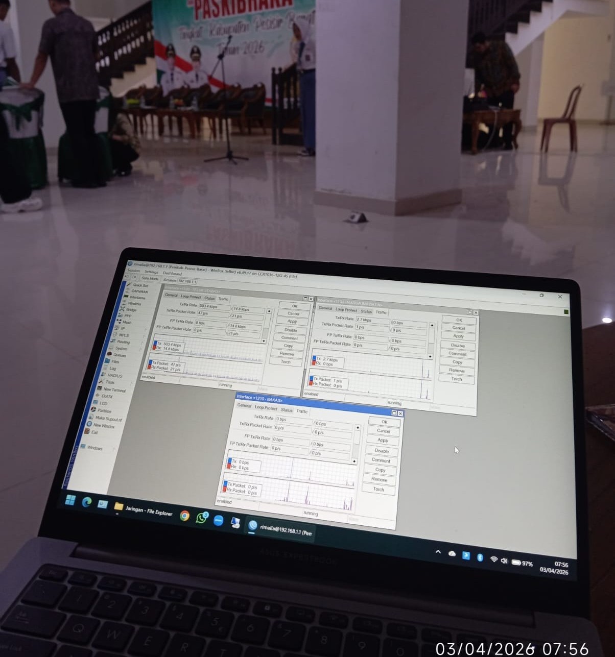 TIM ALiKA SUKSESKAN TES ONLINE PASKIBRAKA DI TELUK STABAS